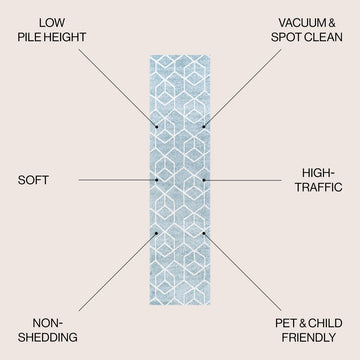 Tumbling Blocks Modern Geometric Area Rug 2